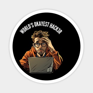 World's Okayest Hacker v1 (round) Magnet